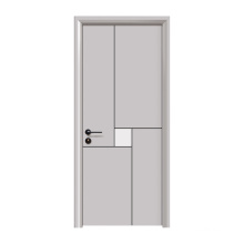 GO-H1027 Real Nature Wood Door Rubber wood Door Modern Door Design